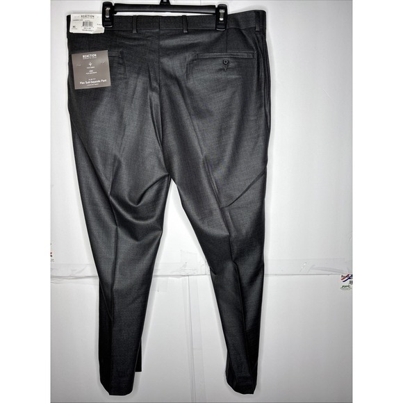NWT Kenneth Cole Mens Slim fit Dress Pants 38 / 29 Gun Metal Grey Separate Pant - Picture 1 of 10